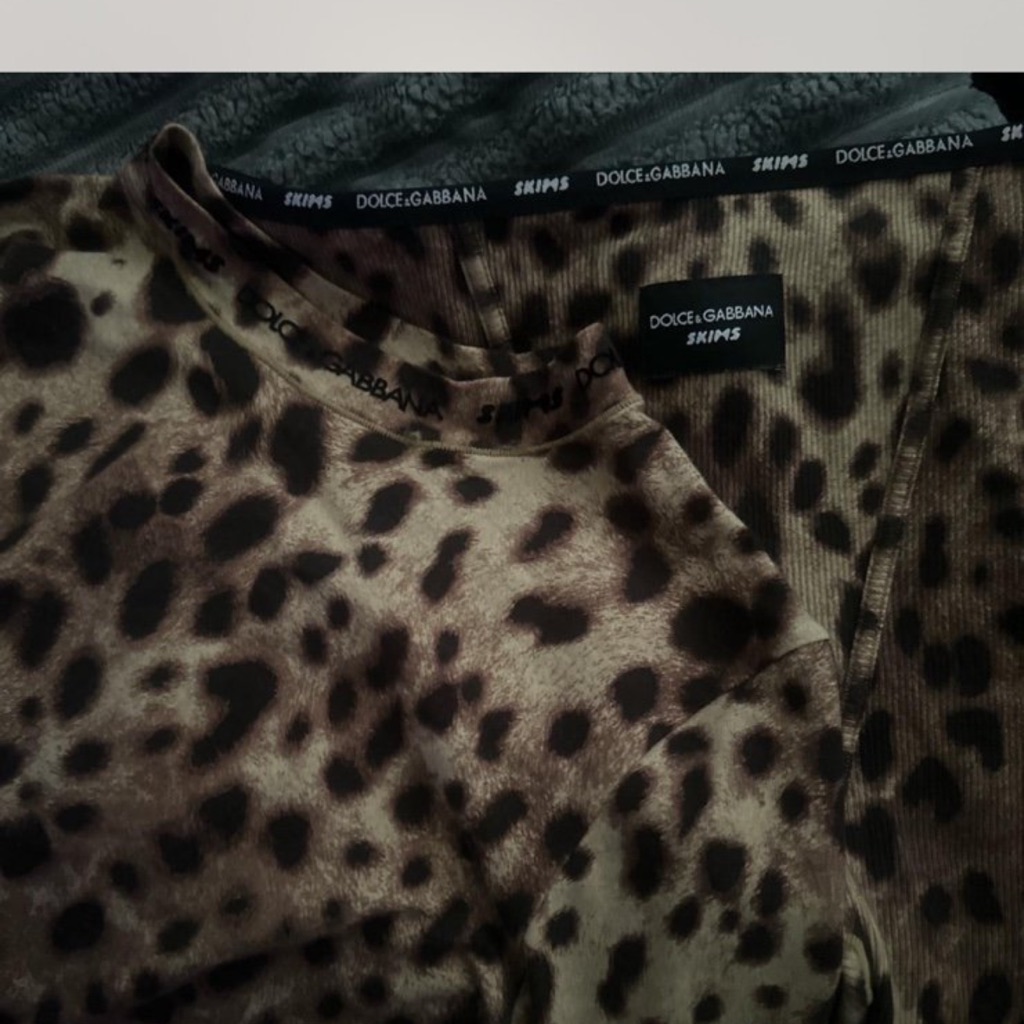 Dolce & Gabbana Leopard Print Long Sleeve Top
